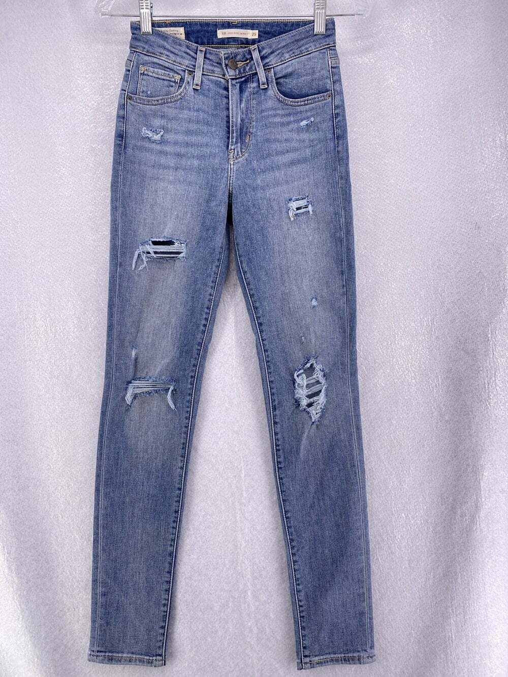 Levis Women’s Size 25 - 721 High Rise Distressed Skinny Denim Jeans